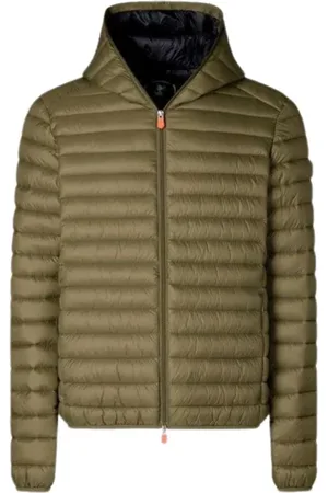 save the duck Jassen, Heren, Groen, XL, Nylon, Heren Olijfgroene Nylonjas