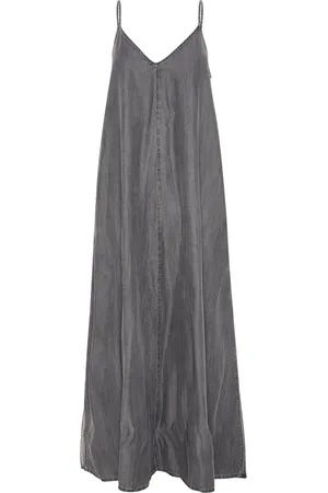 My Essential Wardrobe Kleedjes, Dames, Grijs, 2Xl, Grijze Strap Jurk Losse Silhouet