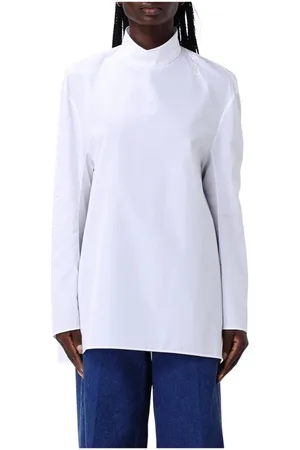 Marni Blouses & Shirts, Dames, Wit, S, Katoen, Witte Poplin Blouse Lange Mouwen