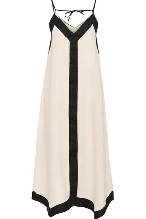 INWEAR Kleedjes, Dames, , L, Linnen, Eenvoudige Strap Jurk in Haze Melange