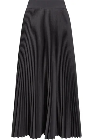 Dolce & Gabbana Rokken, Dames, Zwart, S, Wijdvallende Midi Rok in Donkergrijs