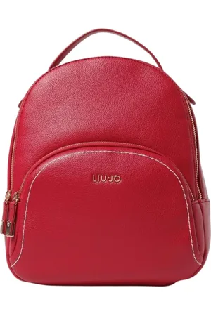 Liu Jo Tassen, Dames, Rood, ONE Size, Leer, Rode Schoudertas Elegante Stijl
