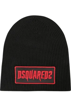 Dsquared2 Accessoires, Heren, Zwart, ONE Size, Wol, Stijlvolle muts voor dames en heren