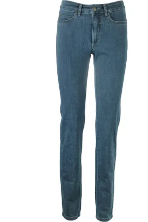 C.ro Jeans, Dames, Blauw, 2Xl, Denim, Magic Fit Slim Denim Broek