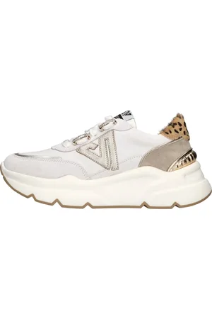 Emanuélle vee Schoenen, Dames, Veelkleurig, 40 EU, Leer, Sneakers Multi Colour