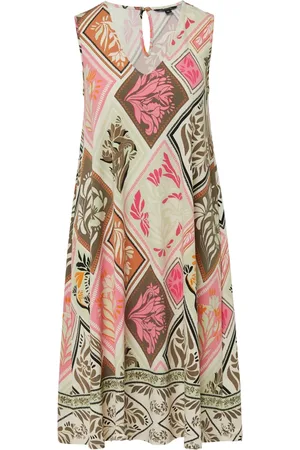 Comma, Kleedjes, Dames, Veelkleurig, L, Polyester, Elegante Jurk