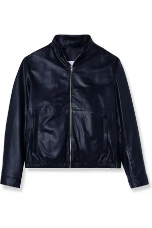Baldessarini Jassen, Heren, Blauw, M, Tonic Leren Jas