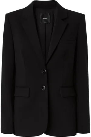 Pinko Jassen, Dames, Zwart, M, Stijlvolle jas voor elke gelegenheid