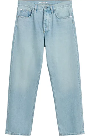 Sunflower Jeans, Heren, Blauw, W33 L32, Wijde Bloemenbroek