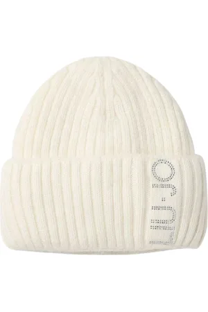 Liu Jo Accessoires, Dames, Wit, ONE Size, Strass Detail Witte Dames Hoed