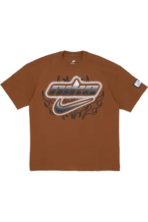 Nike Tops, Dames, Bruin, M, Katoen, Oversized Dance Tee Lt British Tan