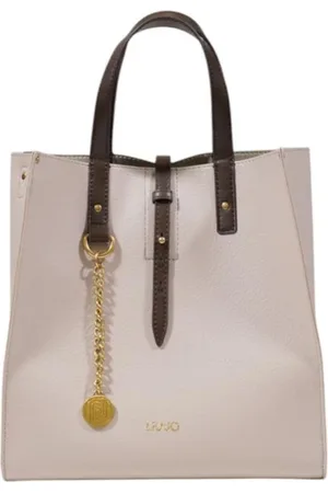 Liu Jo Tassen, Dames, , ONE Size, Grijze Polyethyleen Rugzak, Stijlvol en