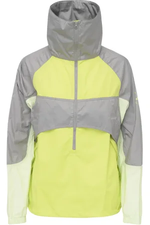 adidas Jassen, Dames, Geel, S, Polyester, Gele winddichte jas met capuchon