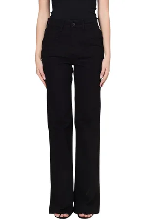 Tom Ford Jeans, Dames, Zwart, W24, Denim, Hoge taille stretch denim jeans