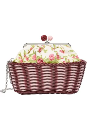 Max Mara Tassen, Dames, Veelkleurig, ONE Size, Katoen, Roze Pasticcino tas medium clutch