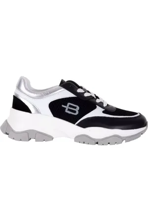 BALDININI Schoenen, Dames, Zwart, 36 EU, Zwart en witte sneakers