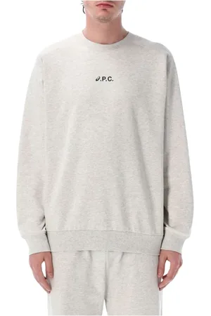 A.P.C. Sweatshirts & Hoodies, Heren, Grijs, XS, Stijlvolle Sweat Lake Shirt