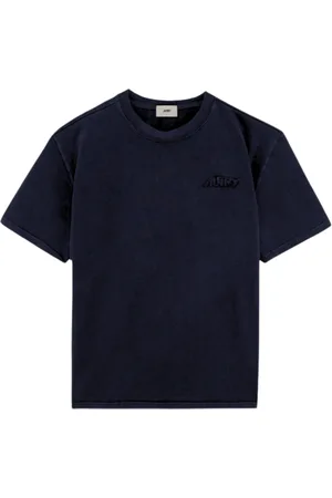 Autry Tops, Heren, Zwart, S, Katoen, Logo Tone T-Shirt Zwart