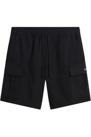 Vans Korte broeken, Heren, Zwart, S, Katoen, Cargo Loose Shorts met Functionele Stijl