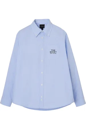 Marc Jacobs Blouses & Shirts, Dames, Blauw, M, Katoen, Gestreept Shirt - Stijlvol Mode-Essentieel