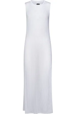 FISICO Kleedjes, Dames, Wit, S, Polyester, Witte Mesh Jurk met Zijsplitten