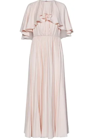 Giambattista Valli Kleedjes, Dames, Roze, L, Roze Gedrapeerd Cape Jurk