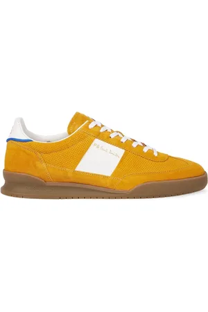 Paul Smith Schoenen, Heren, Geel, 42 EU, Suède, Gele Suède Veterschoenen