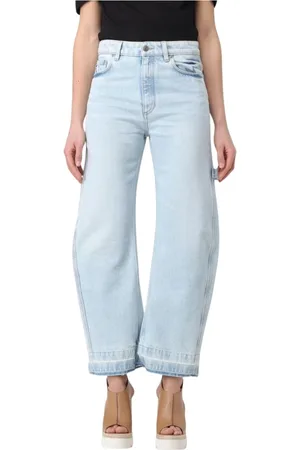 Stella McCartney Jeans, Dames, Blauw, W26, Katoen, Klassieke Blauwe Wide Leg Jeans