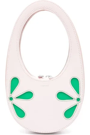 COPERNI Tassen, Dames, Roze, ONE Size, Leer, Roze Leren Mini Bloemtas