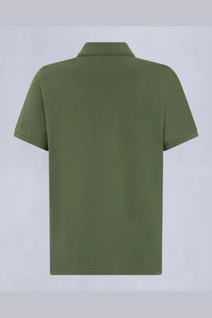 Moose Knuckles Tops, Heren, Groen, L, Everett Polo in Kelp