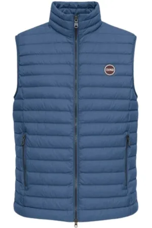 Colmar Jassen, Heren, Blauw, S, Blauwe mouwloze donsjas
