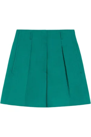 Max Mara Korte broeken, Dames, Groen, S, Katoen, Groene Weekend Shorts Elegante Bermuda Stijl