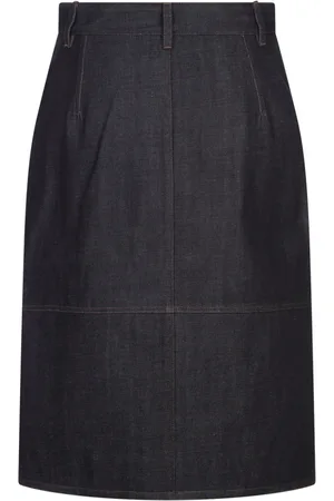 Jil Sander Rokken, Dames, Blauw, S, Katoen, Blauwe Katoenen Rok