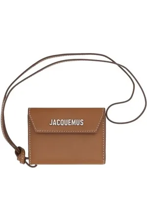 Jacquemus Accessoires, Heren, Bruin, ONE Size, Elegante leren portemonnee met klep