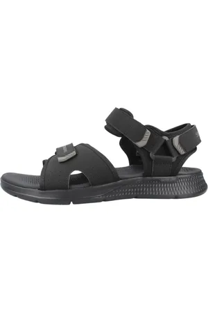Skechers Schoenen, Heren, Zwart, 41 EU, Elegante Sandalen voor Consistente Stijl