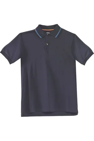 Paul Smith Tops, Heren, Blauw, XL, Katoen, Blauwe Luipaard Polo Shirt Charms