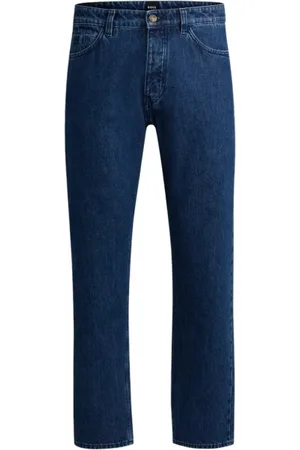 HUGO BOSS Jeans, Heren, Blauw, W30 L32, Katoen, Slim-Fit Jeans
