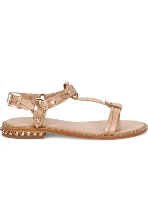 Ash Schoenen, Dames, , 39 EU, Leer, Krokodillenprint Studs Sandalen