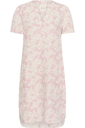 Part Two Kleedjes, Dames, Veelkleurig, XS, Roze Nectar Contrast Bloem Jurk