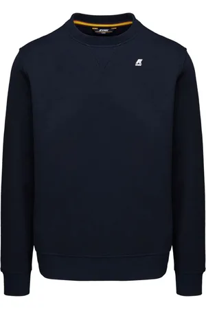 K-Way Sweatshirts & Hoodies, Heren, Blauw, L, Katoen, Blauwe Crew Neck Sweater