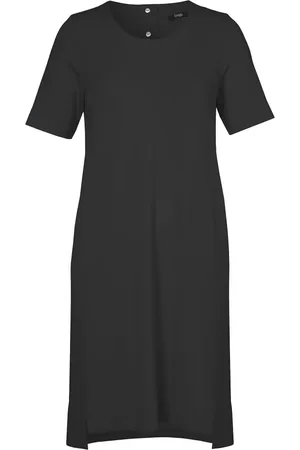 Frapp Kleedjes, Dames, Zwart, 5Xl, Ronde Hals Half Mouw Jurk