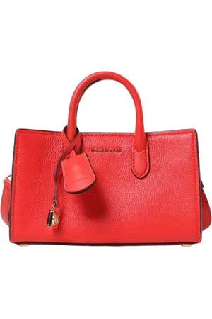 Michael Kors Tassen, Dames, Rood, ONE Size, Leer, Koraal Crossbody Tas
