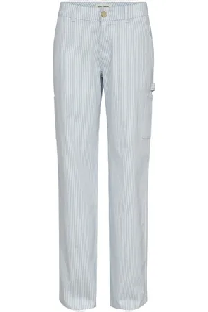 Sofie Schnoor Broeken, Dames, Blauw, M, Katoen, Cargo Geïnspireerde Blauwe Broek