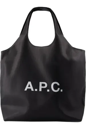 A.P.C. Tassen, Dames, Zwart, ONE Size, Katoen, Plastic handbags