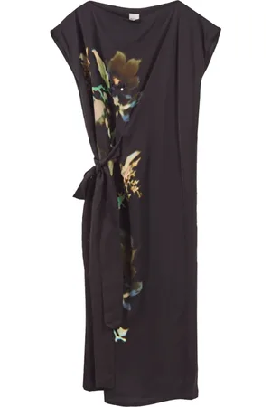 Paul Smith Kleedjes, Dames, Zwart, M, Pailletten, Lens Blur Botanical Midi Jurk