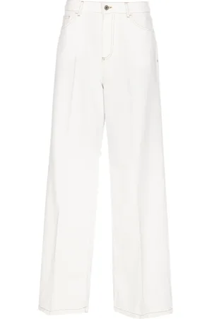 Liu Jo Broeken, Dames, Wit, W29, Denim, Witte Denim Broek