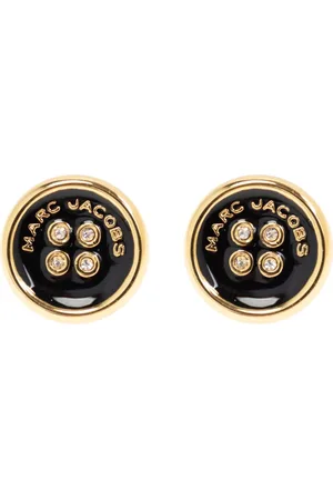 Marc Jacobs Accessoires, Dames, Geel, ONE Size, Knoopvormige oorbellen