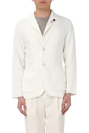 LARDINI Jassen, Heren, Wit, S, Klassieke Stijl Blauwe Blazer