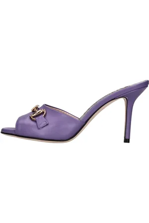 Roberto Cavalli Schoenen, Dames, Paars, 39 EU, Leer, Sandalen Paars