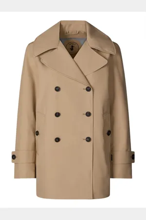 save the duck Mantels, Dames, , XL, Korte trenchcoat met brede revers